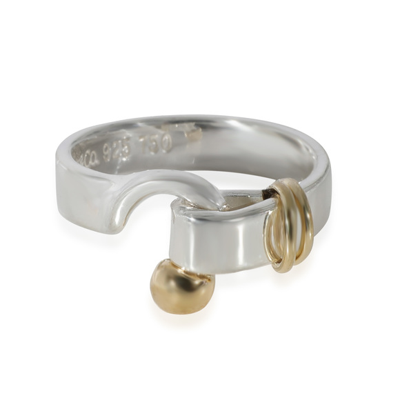 Tiffany & Co. Jewelry - Tiffany & Co. Hook Ring in Sterling Silver & 18k Yellow Gold/Sterling Silver